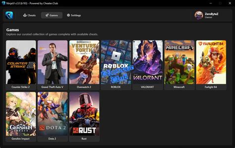NinjaUI: Ultimate Game Cheats, Hacks, Mods & Scripts Sharing Site.